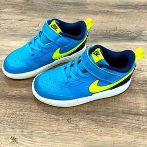 Kids Nike Court Borough Low 2 - Blue & Green